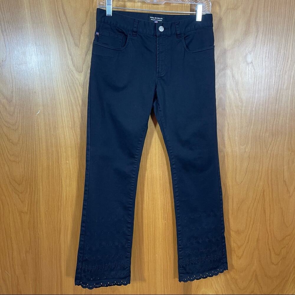 Polo Jeans Co, by Ralph Lauren, Black Stretchy Jeans.  Size 6, New Condition!